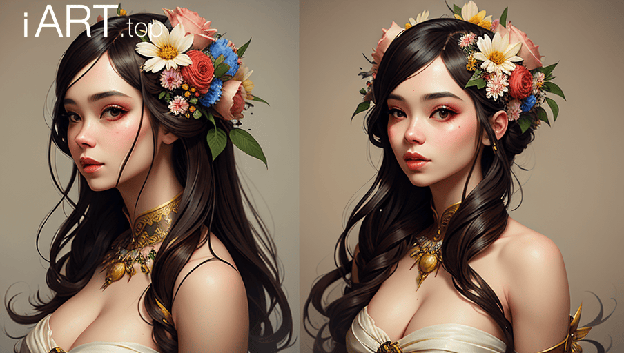 Image preview of Free character flower portrait sample pack
