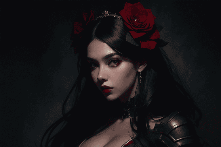 Image sample of Free character rose portrait sample pack