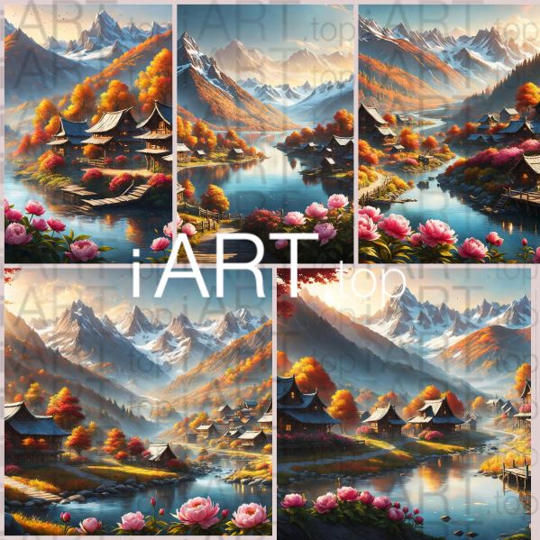 Image pack items of autumn village pack